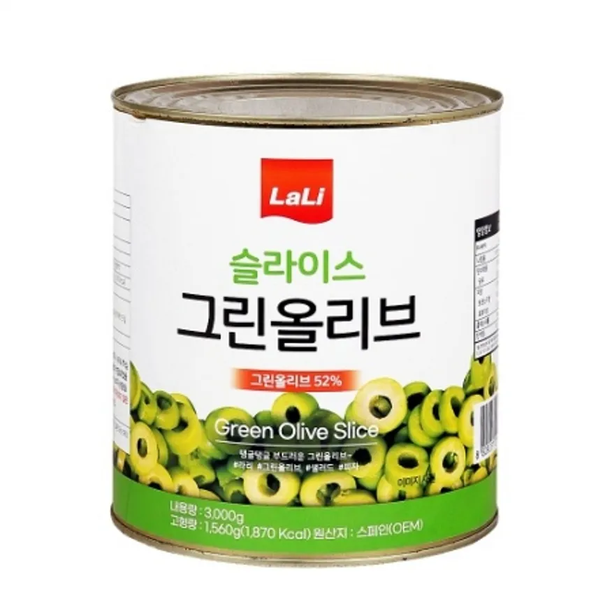그린올리브 슬라이스(라리/3kg/상온/스페인)ea 이미지