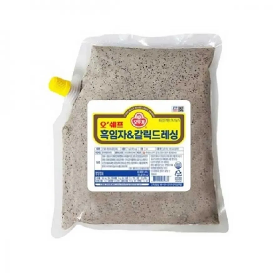 흑임자&갈릭드레싱(오뚜기/오쉐프/냉장)1kg 이미지