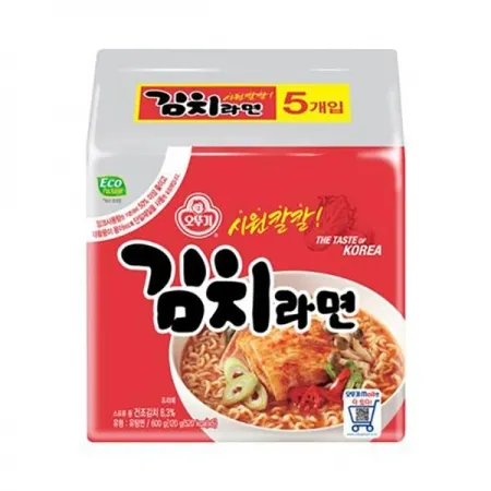 김치라면(오뚜기/120g*5EA*8)BOX 이미지