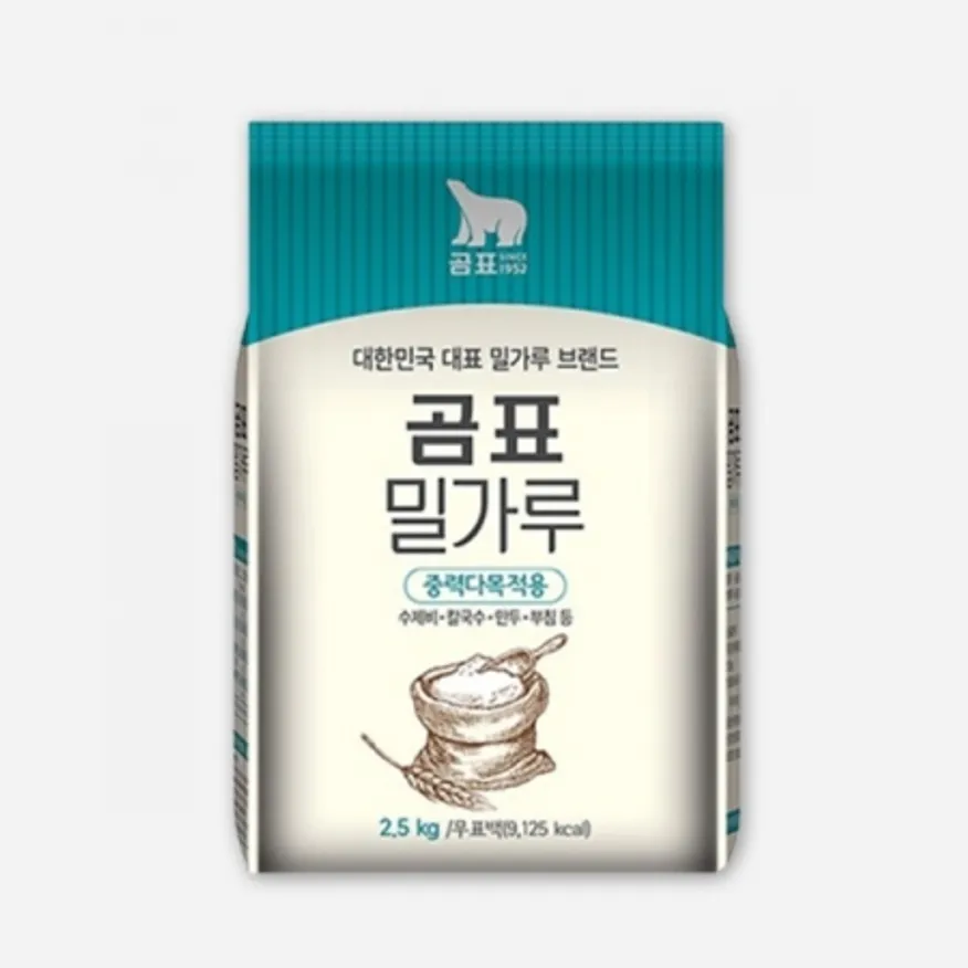 중력분(대한제분/곰표/2.5kg/실온/국내)EA 이미지