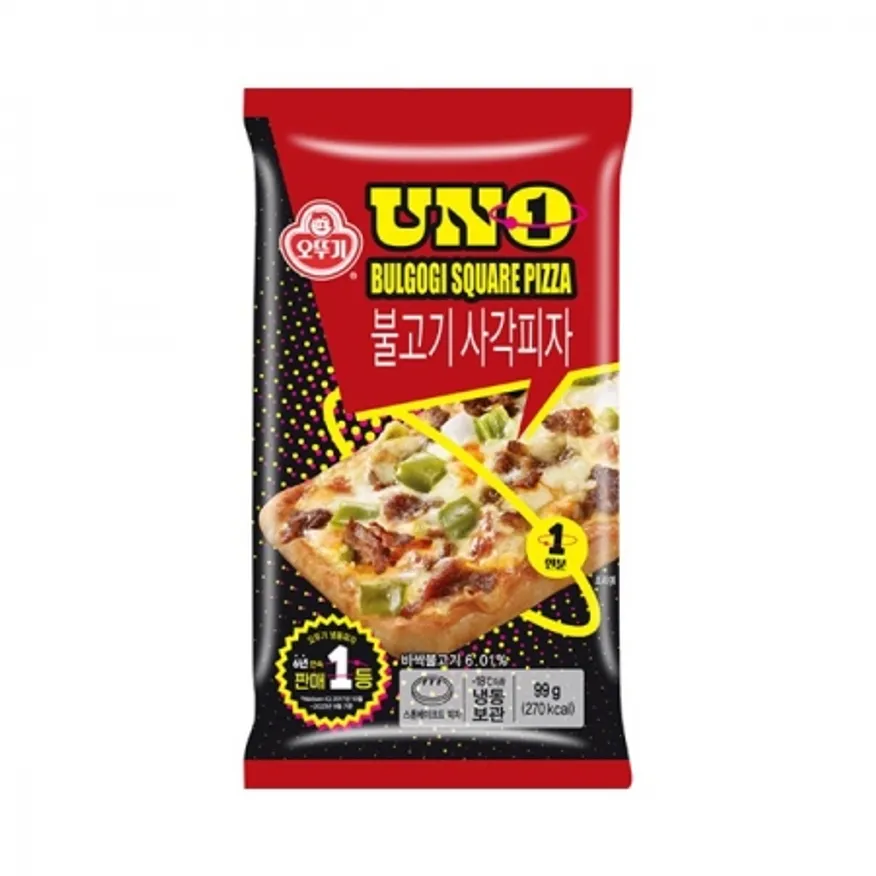 사각피자(UNO/오뚜기/불고기/99G*20/냉동)BOX 이미지