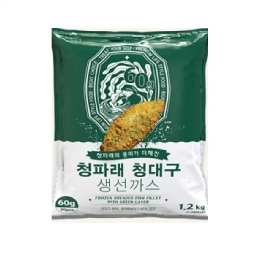 청파래대구생선까스(아쿠아링크/1.2kg/60g*20입/냉동/중국산)EA 이미지