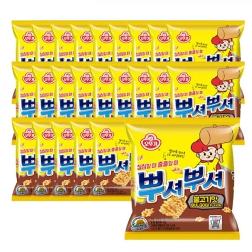 뿌셔뿌셔(오뚜기/불고기맛/90g*24입)BOX 이미지