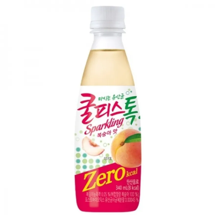 쿨피스톡(동원/복숭아/PET/340ml*24ea)box 이미지