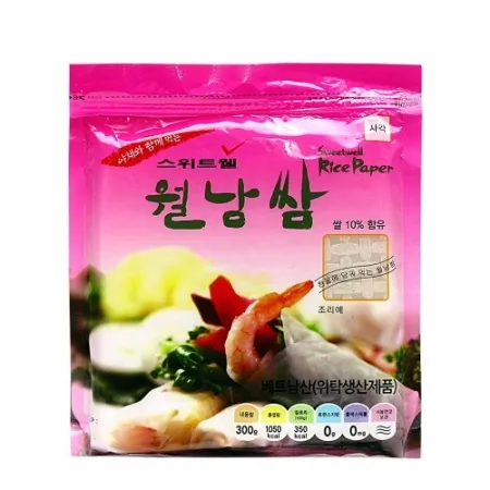 사각월남쌈(스위트웰/16cm/300g/상온/베트남)ea 이미지
