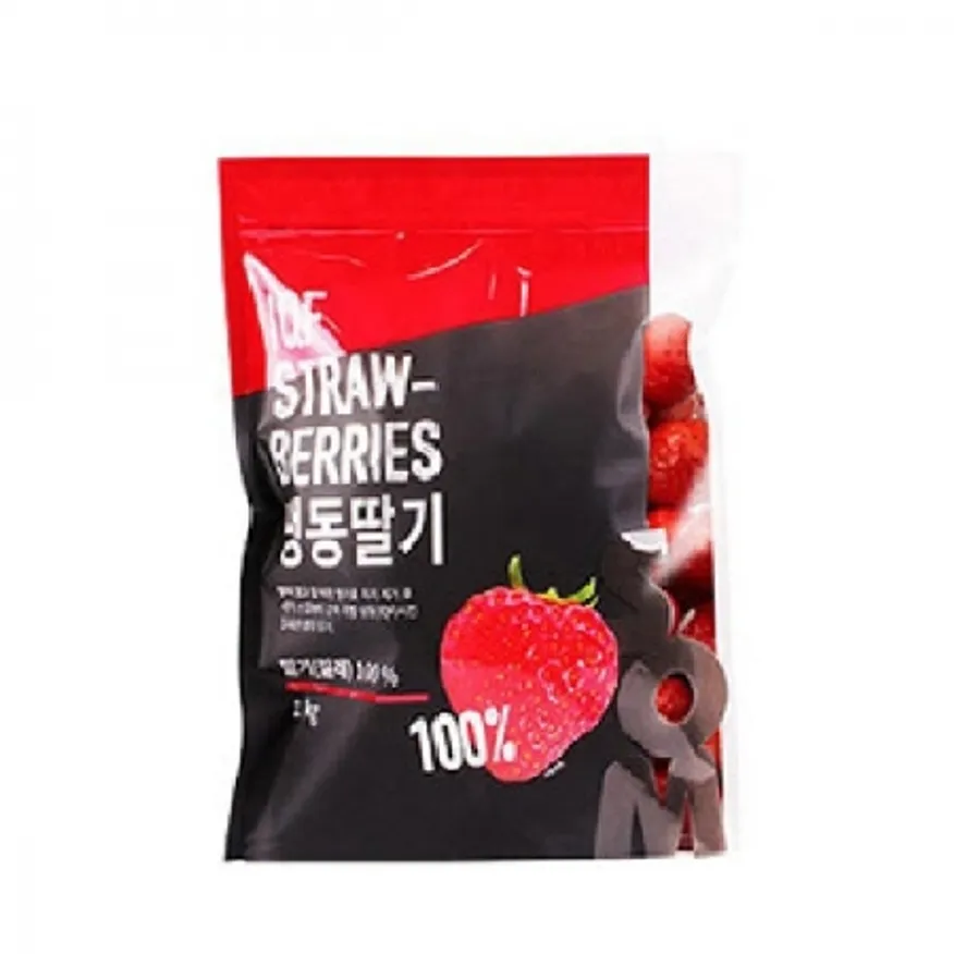 냉동딸기(솜/무가당/칠레산/면세1kg 이미지