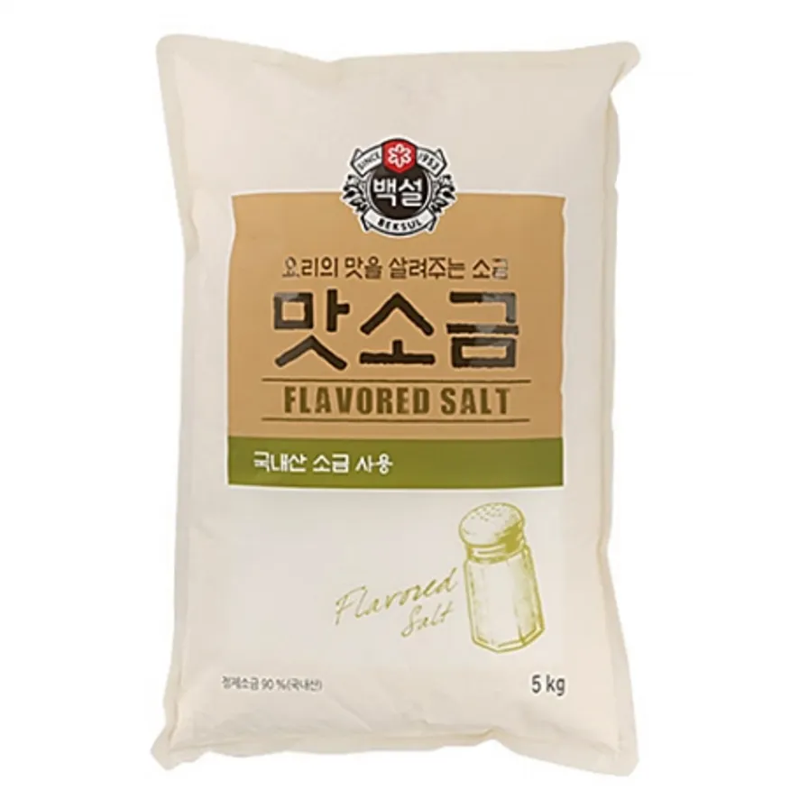 백설 맛소금 5kg (중간입자) 이미지