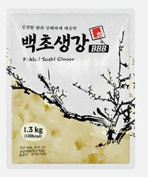 카쿠카쿠 채초생강 1.3kg 일식용 초생강절임 반찬 백초생강 