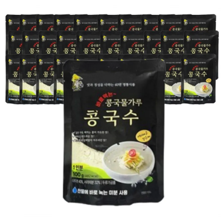 바로먹는 서리태 콩국수 콩국물가루 100g (30개입) 이미지