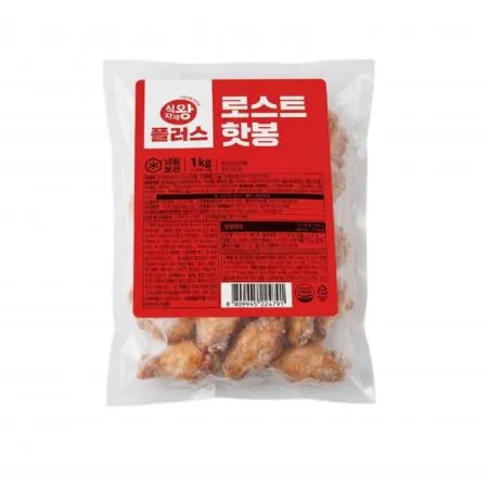 식자재왕 플러스 로스트 핫봉 1kg 버팔로윙봉 에어프라이어 냉동 치킨
