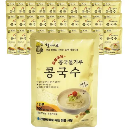 할매손 바로먹는 콩국수 콩국물가루 100g (30개입)