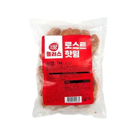 식자재왕 플러스 로스트 핫윙 1kg 에어프라이어 치킨 냉동 버팔로윙