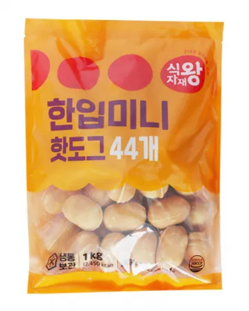 식자재왕 미니핫도그 1kg  냉동/간식/밥반찬