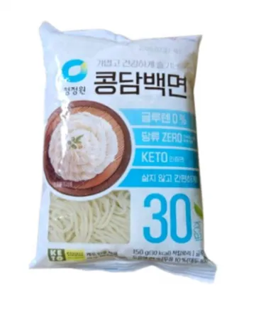 청정원 콩담백면 150g 저당 사리 두부면