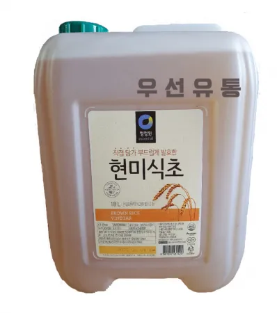 대상 청정원 현미식초 18L / 업소용대용량식자재 / 말통