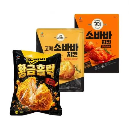 CJ 고메 소바바 양념치킨 순살 1kg 이미지