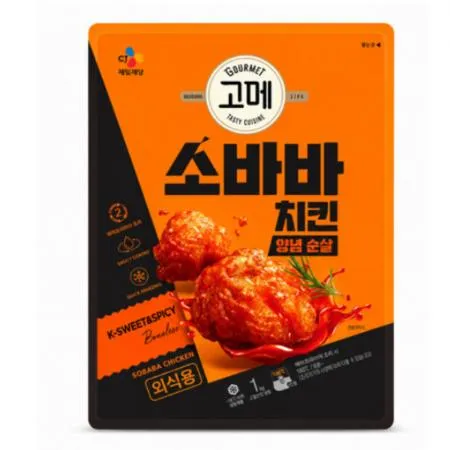 CJ 고메 소바바 양념치킨 순살 1kg