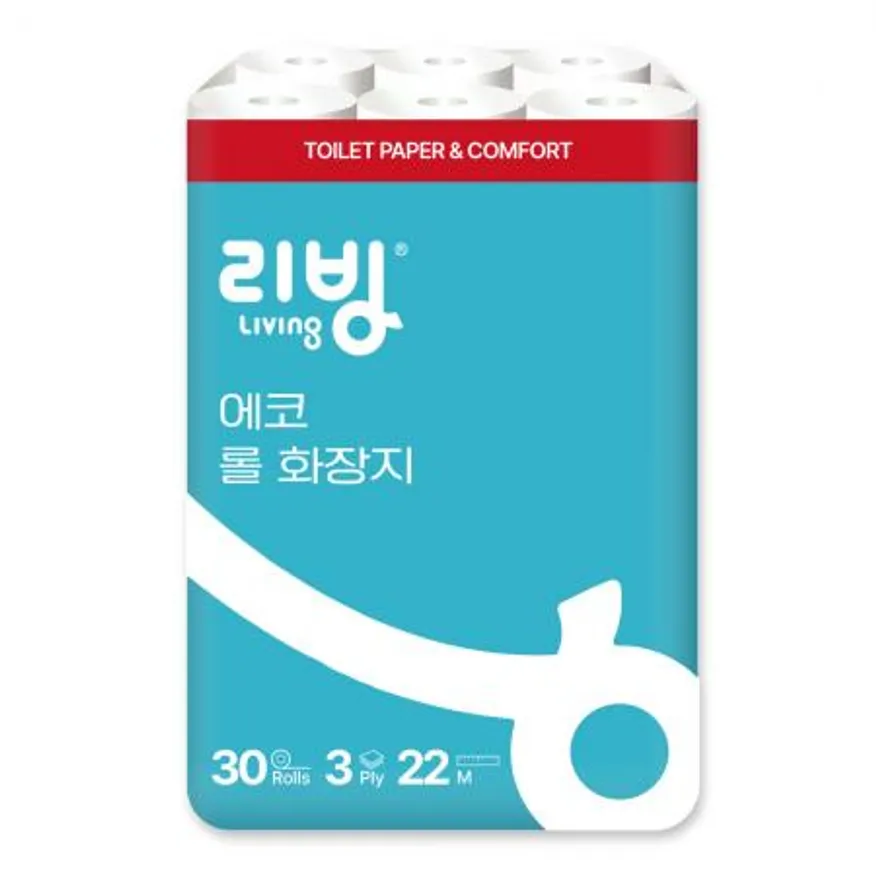 삼정펄프 에코 롤화장지 22M 3겹 30롤 (1개) 이미지
