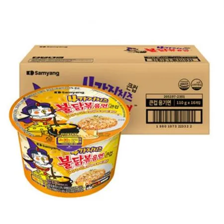 삼양식품 4가지 불닭볶음면 큰컵 105g X 16개 [1박스]