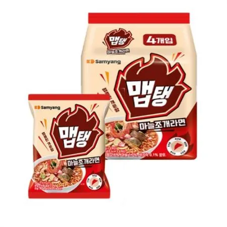 삼양식품 맵탱 마늘조개 라면 4입멀티 (2개) 이미지