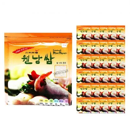 스위트웰 월남쌈 16cm(사각) 200g /Zip 이미지