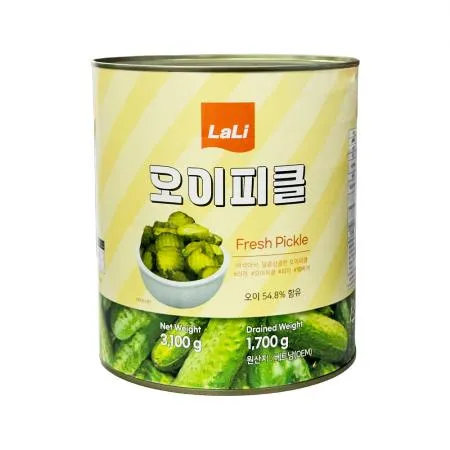 라리 오이피클 슬라이스 3.1kg /물결