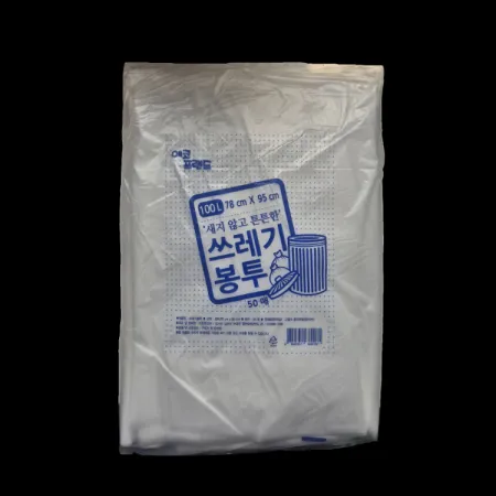 에코프렌드 쓰레기봉투 (흰색,100L,50매) / EA