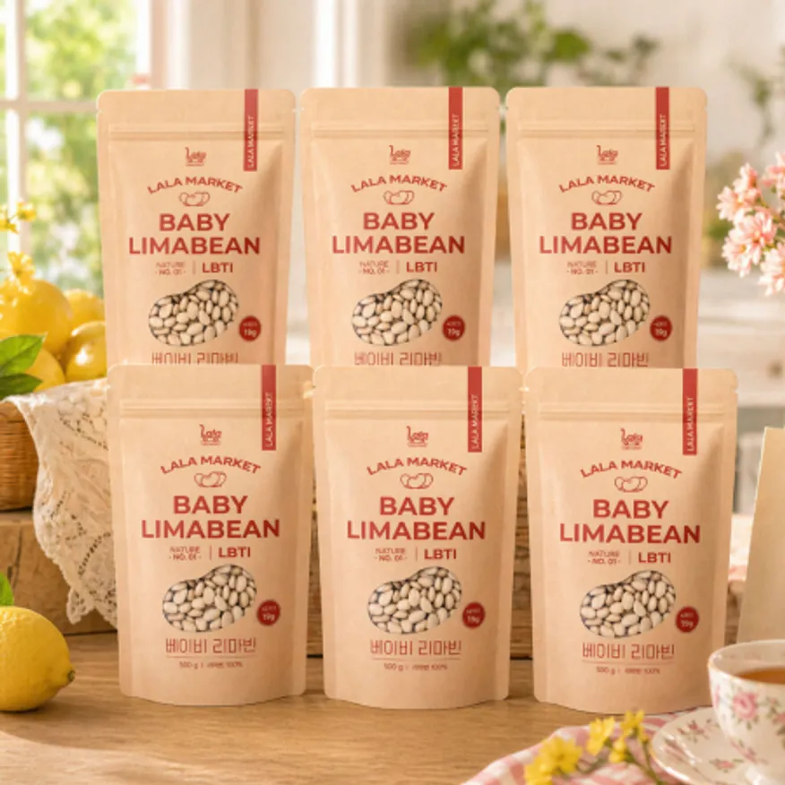 라라마켓 페루산 슈퍼푸드 베이비 리마빈 리마콩 500g, 6봉 이미지