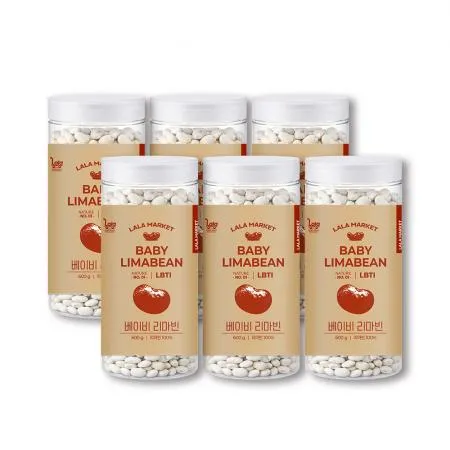 라라마켓 페루산 슈퍼푸드 베이비 리마빈 리마콩 600g, 6개 이미지