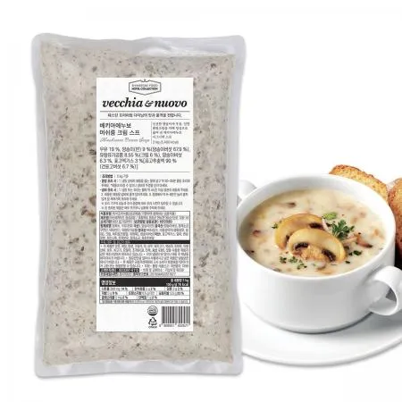 베키아에누보 대용량 머쉬룸 크림 스프 2kg 업소용 식자재