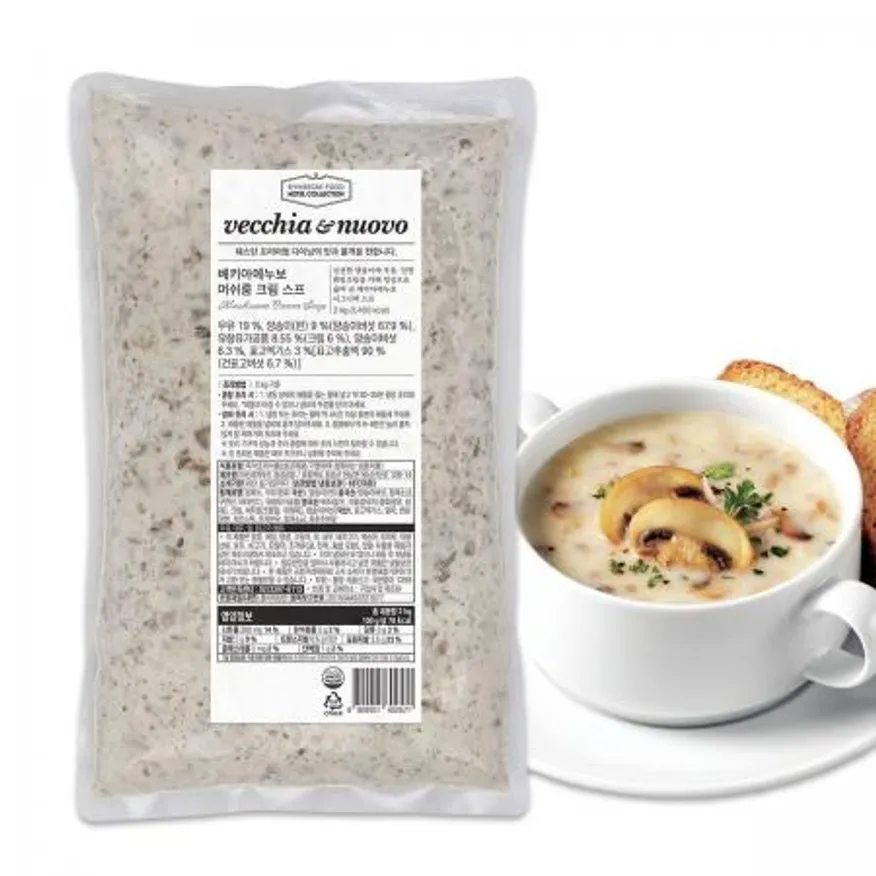베키아에누보 대용량 머쉬룸 크림 스프 2kg 업소용 식자재 이미지