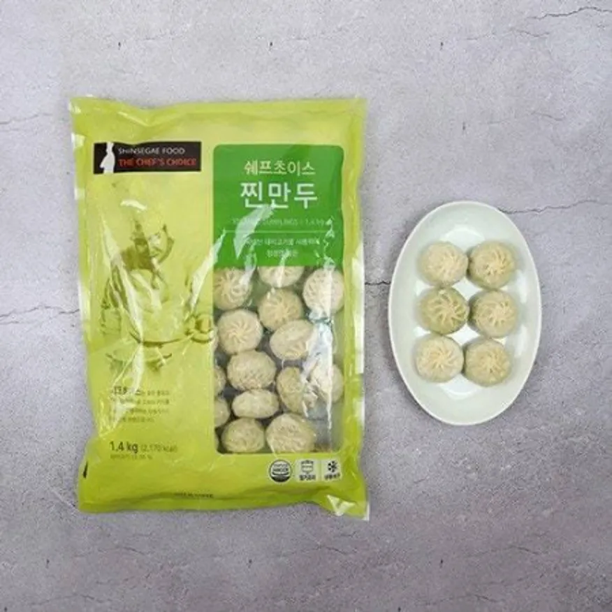 쉐프초이스 속이 꽉찬 찐만두 1.4kg 이미지