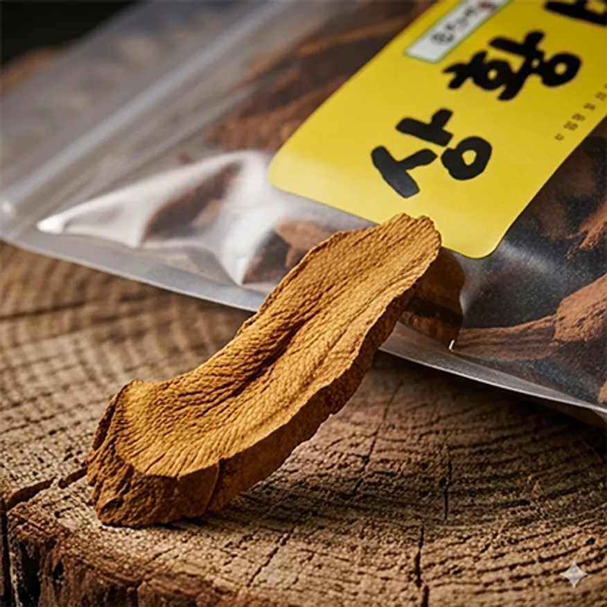 유기농 농장직송 문상영 상황버섯 절편500g 비닐팩 이미지