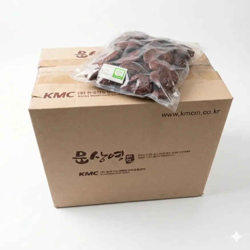 유기농 농장직송 문상영 영지버섯 절편500g 비닐팩 이미지