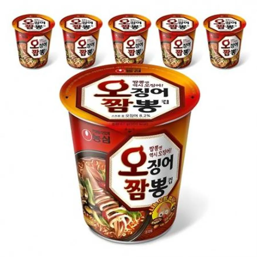 농심)6입오징어짬뽕작은컵 이미지