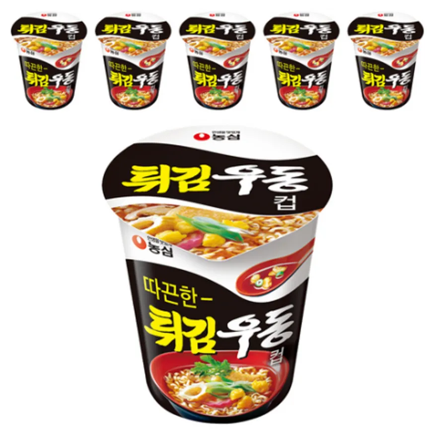 농심)6입튀김우동작은컵 이미지