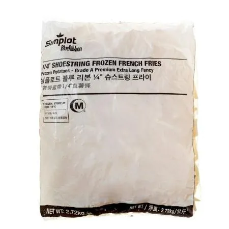 심플로트 슈스트링 (막대감자) [냉동] 2.72kg 하얀막대감자튀김