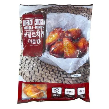 에즈원 버팔로윙 날개 [태국산] 냉동 1kg 포차 안주 술집 간식 미들윙