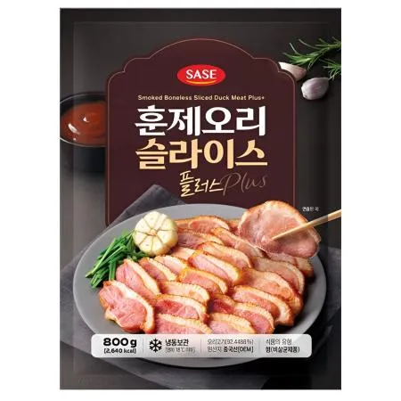 사세 훈제오리슬라이스 800g 냉동 오리고기