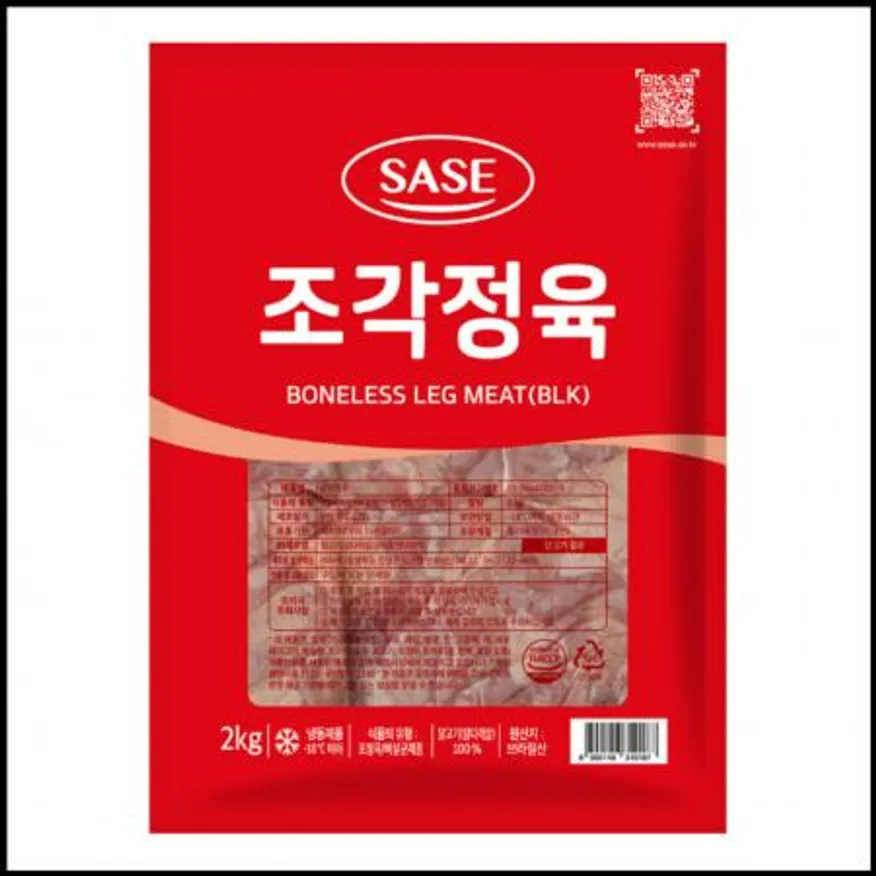 사세 조각정육 닭다리살 브라질산 냉동 2kg 닭정육 순살다리살 이미지