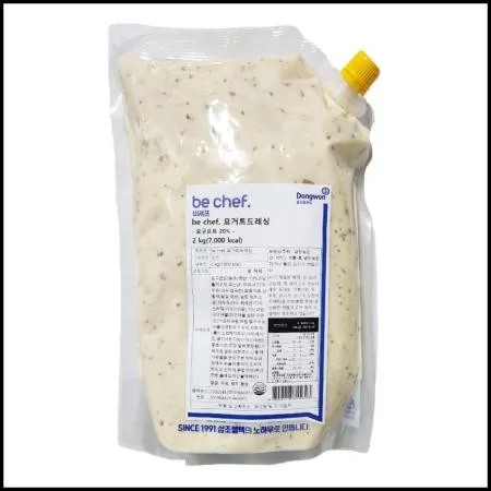 비셰프 비쉐프 동원 요거트드레싱소스 2kg 냉장 샐러드드레싱 업소용 요거트소스