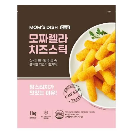 맘스터치 모짜렐라 치즈스틱 1kg 냉동 리뷰이벤트 사이드메뉴