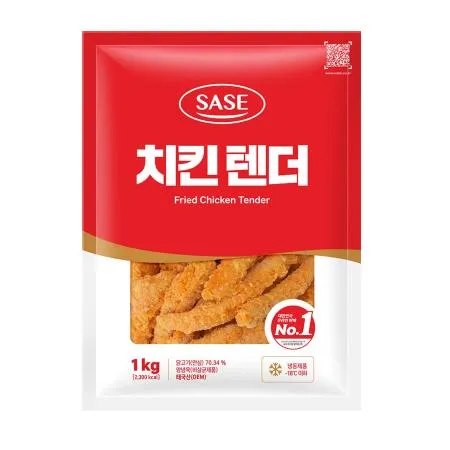 [10봉특가] 사세 치킨텐더 1kg 냉동 케이준치킨샐러드 치킨 10봉 냉동