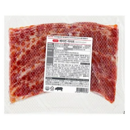 에스푸드 에쓰푸드 베이컨 라이트 [냉동] 1kg
