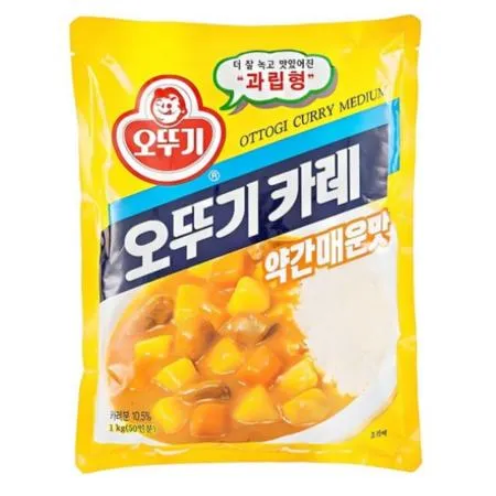 오뚜기 카레 (약간매운맛) 1kg 과립형 분말카레