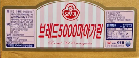 오뚜기 브레드 5000 마아가린 마가린 4.5kg 고소하고 깔끔한맛 이미지