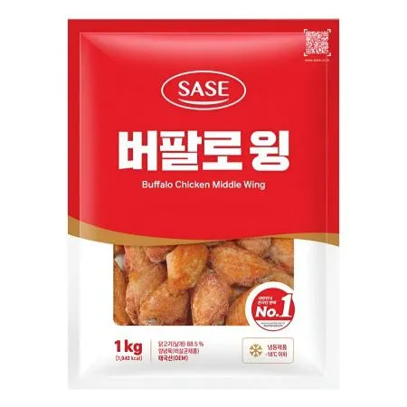 사세 버팔로윙 1kg 냉동 닭날개튀김 치킨 안주 사이드메뉴