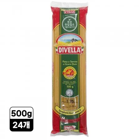 [24개] 디벨라 스파게티면 8호 (굵은면) 500g 파스타면