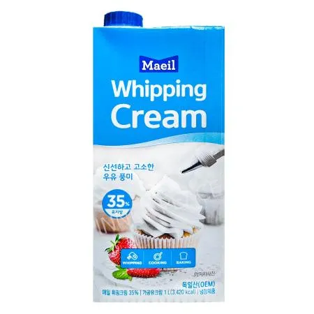 매일유업 휘핑크림 (유지방35%) 1L 냉장크림 냉장유크림