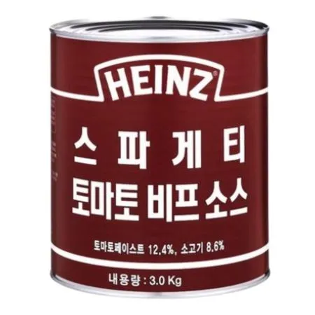 하인즈 비프 스파게티소스 3kg 뉴질랜드산 소고기 함유